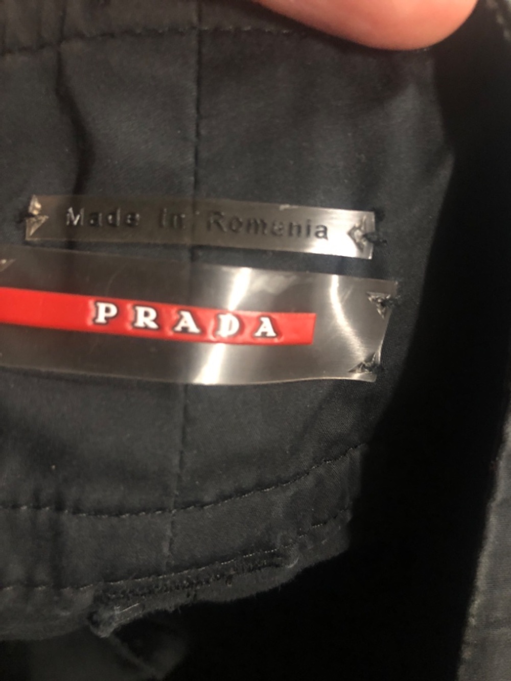 prada pleated black cropped pants with belt size 42 - Picture 10 of 11